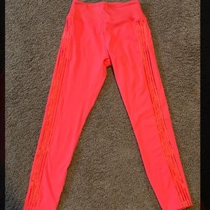 PINK x Victoria secret hot pink size small leggings!